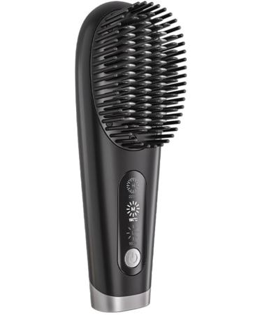Mini Hair Straightener Brush - Wireless Straightening Brush with 3 Temperature Levels for Effortless Styling - Buy Online on GoSupps.com