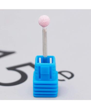 Burr Stone Ceramic Spherical Nail Drill 3/32"Electric Manicure Accessories Lot Plastic Base Sent Randomly - (Color: White) - Buy Online on GoSupps.com