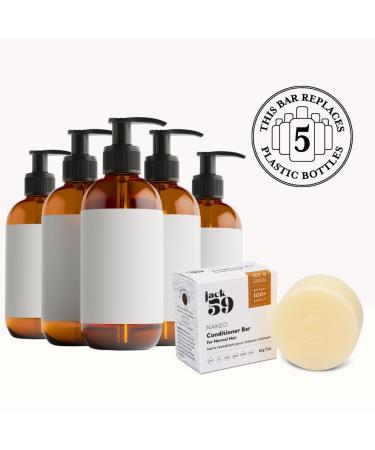 Hair Conditioner Bar for Normal Hair - pH Balanced Non-Scented Vegan & Gluten Free | 2 oz | Made in Canada - Naked - Buy Online on GoSupps.com