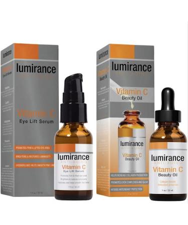 Luminance Brightening Skin Care Set with Vitamin C Eye Lift and Anti-Aging Vitamin C Oil 1 oz each