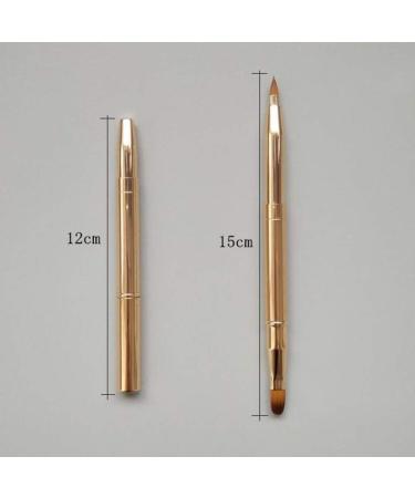 Beaupretty Double-Sided Lip Brushes - Travel Pin Brush Set for Women | 3 Pieces in Gold Purple & Black | Perfect Lipstick & Gloss Makeup Tool - Buy Online on GoSupps.com