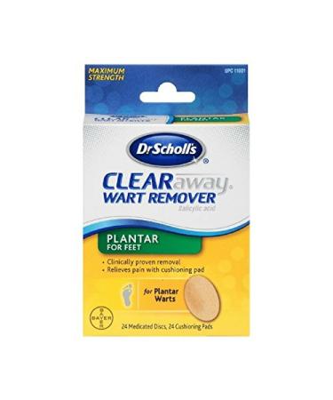 Dr. Scholl's Clear Away Wart Remover Plantar 24 ea (Pack of 8)