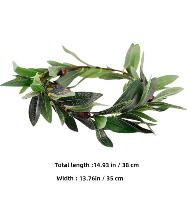 Beaupretty Green Leaf Headband Artificial Green Leaf Crown Eucalyptus Flower Wreath Floral Headband for Women Girls Bridal Bohemian Headpiece Photo Prop - Buy Online on GoSupps.com