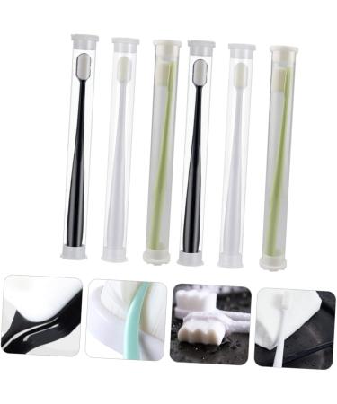 Minkissy Nano Toothbrush for Pregnant Women - Soft Bristle Corrugated Toothbrush Set (6 Pieces) - Gentle Oral Care with Microbursts & Fiber Wool Accessories - Buy Online on GoSupps.com