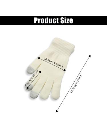 2 Pairs of Moisturizing Touch Screen Gloves Dry Hand Cotton Gloves Moisture-Proof Gloves Adult Eczema Gloves for Dry Hand Eczema Suitable for Dry Hand Eczema (White + Gray) - Buy Online on GoSupps.com