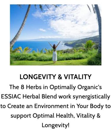 Organic Essiac Tea Powder - 8 Herbs & Sheep Sorrel Roots - Authentic Rene Caisse Recipe - Lymphatic Drainage & Prostate Support - Herbal Body Cleanse - USA & Europe Grown - 16 Qts - Buy Online on GoSupps.com