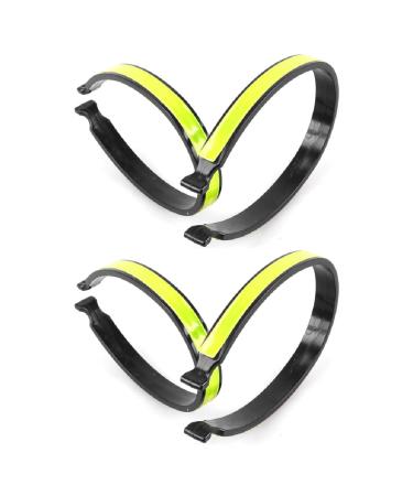 4 pieces of bicycle trouser clamp reflective universal bicycle ankle ligaments trouser clamp bike pants protection bike for men women jogger cyclists motorcycle