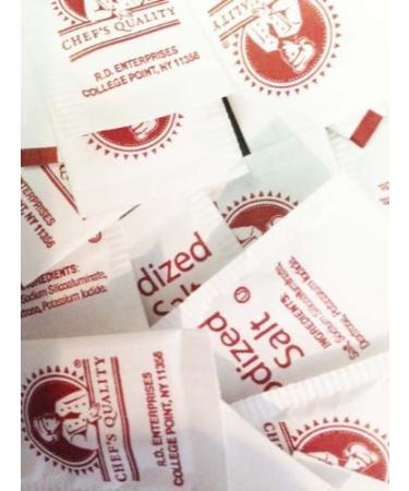 2,000 individual salt packets-The brand used by chefs! .75 grams (compare to other brands with only .5 g per packet!)