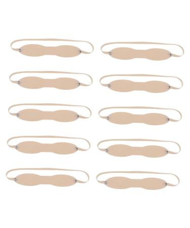 NOLITOY 10pcs Eyebrow Practice Skin Silicone Fake Skin Headband Eyebrow Practice Headband Real Person