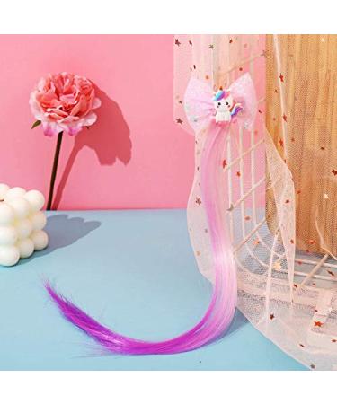 Shop Clest F&H Nice Unicorn Hair Extensions - Multi-Colored Clip-In Strands (14) for Vibrant Party Looks | Synthetic Hair - Fast International Shipping - Buy Online on GoSupps.com