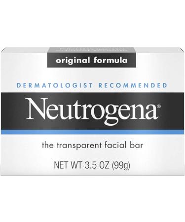 Neutrogena Transparent Facial Bar Original Formula 3.50oz (Pack of 3) - Value Pack - Buy Online on GoSupps.com