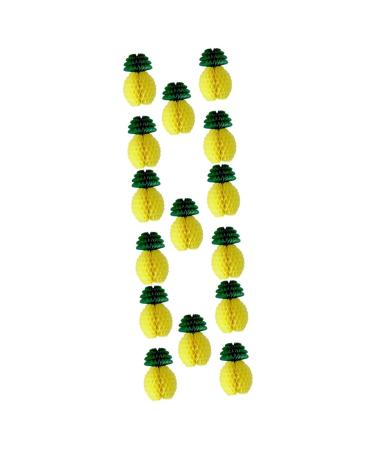 Alipis 15 Pcs Paper Pineapple Party Supplies Plant Decor Pineapple Decor Gift Honeycomb