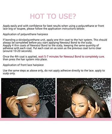 Lace Wig Glue 1.3 oz - Safe Non-Toxic Invisible Bonding Adhesive for Poly & Lace Frontal, Wig, Toupee, Hairpiece - Bold Hold - Buy Online on GoSupps.com