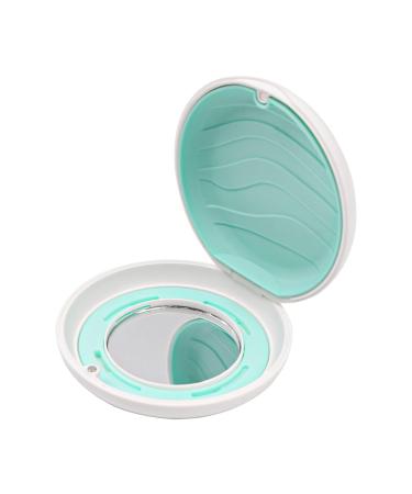 Alnicov Retainer Box Aligner Case with Mirror Aligner Removal Tool Cleaning Brush for Storing Invisalign Braces