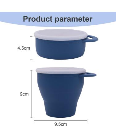 Silicone Snack Cup with Lid - Leak-Proof Travel Snack Cup for Toddlers | Blue | Buy Internationally - Buy Online on GoSupps.com