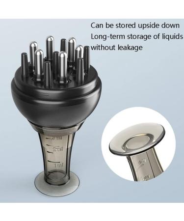 Combndht Liquid Applicator for Scalp Medication - Durable Massage Comb for Hair Growth & Treatment | Easy to Use - B Black - Buy Online on GoSupps.com