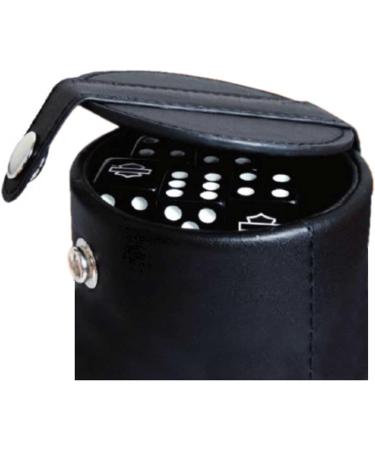 Harley-Davidson #1 RWB Logo Dice Cup Game Set - Black Leatherette Cup - Buy Online on GoSupps.com