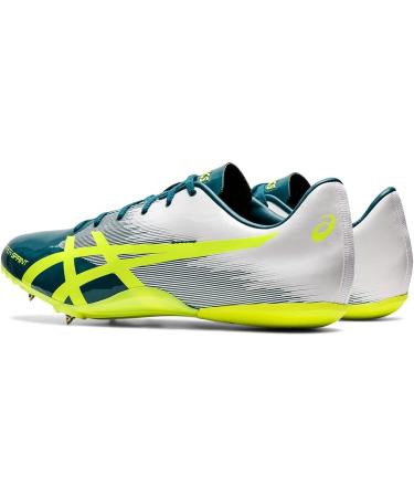 ASICS Hyper Sprint 7 Track & Field Shoes - Velvet Pine/Safety Yellow - Size 10 Wide Women/8.5 Men - Buy Online on GoSupps.com