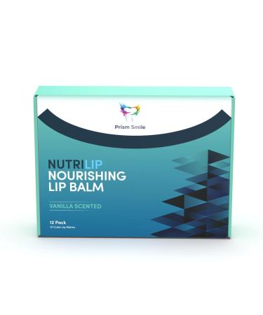 Prism Smile NutriLip Nourishing Lip Balm Vanilla Scented 12 Pack