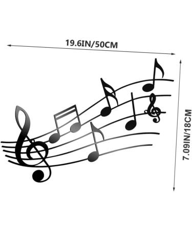 ABOOFAN Musical Note Pendant Music Note Musical Note Wall Art Creative Wall Decor Household 3D Ornament - Buy Online on GoSupps.com