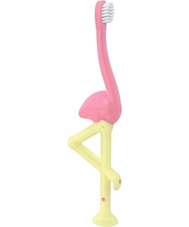 Dr. Brown's Pink Flamingo Toddler Toothbrush - Gentle and Fun Dental Care - Buy Online on GoSupps.com