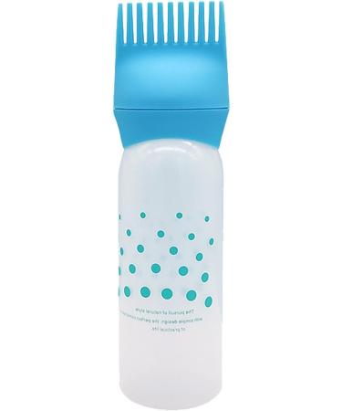 Root Comb Applicator Bottle - Hair Oiling Applicator Bottle with Graduated Scale - Hair Oiling Applicator Bottle for Hair Dye Oil Comb Precise for Scalp and Hair Care Blue - Buy Online on GoSupps.com