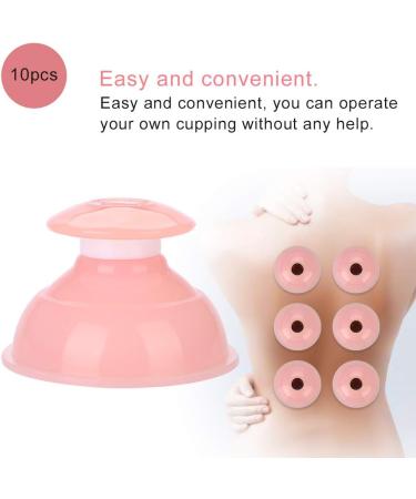 10-Piece Silicone Cupping Set - Portable Suction Cups for Sports & Spa | Enhance Blood Circulation & Relaxation - Buy Online on GoSupps.com