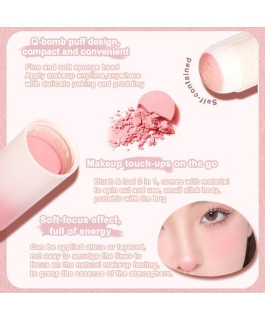 LXZJJM 2-in-1 Air Blush Stick Bring Your Own Puff Head Fine powder Natural and lightweight Easy to apply Brightens and whitens the complexion (01#Tender Pink Net content 3.4 g/0.12 oz.) 01#tender Pink 3.4 g (Pack of 1) - Buy Online on GoSupps.com