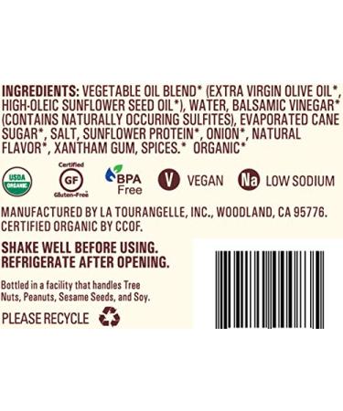 La Tourangelle Organic Balsamic Vinaigrette - 8.45 oz Bottle (Pack of 1) | Classic Flavor - Buy Online on GoSupps.com