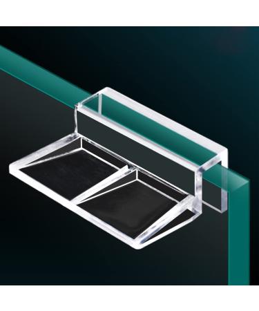 Saim 8 PCS Clear Acrylic Aquarium Cover Clips for Rimless Tanks | Universal Holder for Glass Lids (6mm/0.24inch) - Buy Online on GoSupps.com