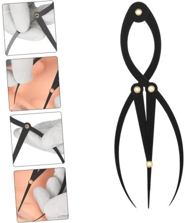 Beavorty Makeup Stencil Eyebrow Extensions Shaper Tool Stainless Steel Eyebrow Positioning Ruler Metal - Buy Online on GoSupps.com