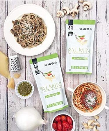 Palmini Low Carb Linguine - 4g Carbs - Shark Tank Featured Hearts of Palm Pasta (12oz x 3) - Buy Online on GoSupps.com