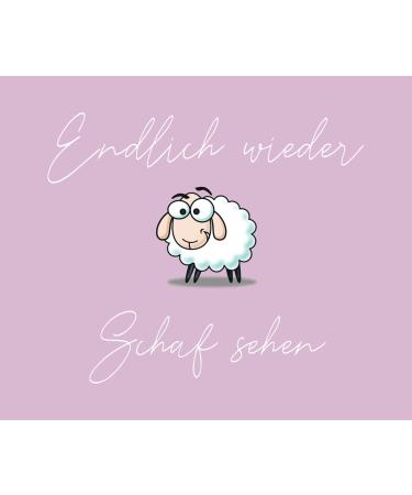 Farbwuselei glasses cleaning cloth finally see sheep again cleaning cloth glasses cloth display cloth (pink)