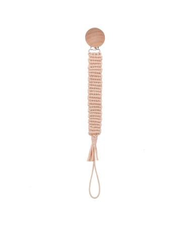Tian-K Baby Pacifier Chain | Cotton Rope Woven Dummy Holder | Drip Protection & Bite Ring for Kids | International Shipping - Buy Online on GoSupps.com