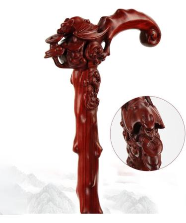 Red Sandalwood Cane Cane Wooden Non-Slip Cane Light and Strong Bearing 300 Pounds Can Be Used As A Beautiful Gift Gift Box Packaging Surprise Gift - Buy Online on GoSupps.com