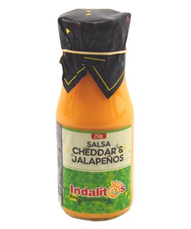 Indalitos - Sauce Cheddar aux jalapenos - Pack de 3 x 250g