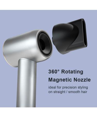 High Speed Hair Dryer 110 000 RPM - Nano-Plasma 1500W Portable & Quiet Blow Dryer for Home Kids & Travel - Silver - Buy Online on GoSupps.com