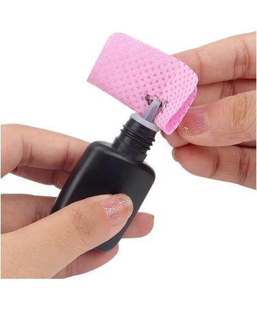 Lint Free Wipes for nail polish eyelash adhesive wipes pink Cotton Wipes UV Gel Polish Remover tweezer cleanser (180 Wipes) - Buy Online on GoSupps.com