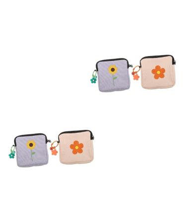 Healeeved 4 pieces of storage bags for women's bandages Storage bags for women's bandages binding bags for the period for girls sanitary organizer carrying bag sailing towel outside Miss various colors x 2 pieces 1 piece (1 Pack)