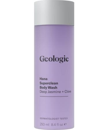 Geologie Hana Superclean Body Wash | Deep Jasmine + Clove | 8.4 fl oz Hana | Deep Jasmine + Clove 8.4 Fl Oz (Pack of 1)