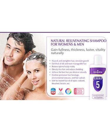 Lipogaine Hair Loss Prevention Shampoo - Premium Organic Biotin & Argan Oil Color Safe for Men & Women | Best International Shipping - Buy Online on GoSupps.com