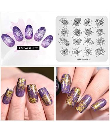 Alexnailart Nail Stamping Plate Multi-Pattern Print Image Stamper Scraper Tool FL019 - Buy Online on GoSupps.com
