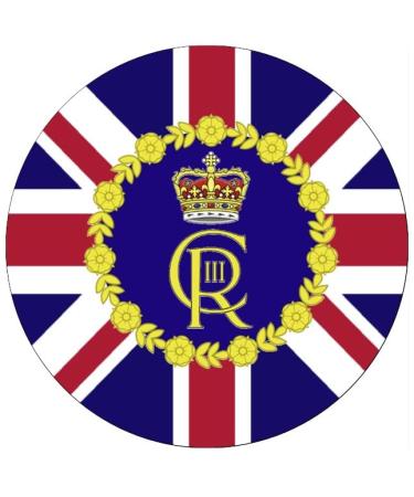 King Charles III Roayl Family Coronation UK Edible Cake Topper 7.5" Edible Wafer Paper Cake Toppers Birthday Cakes Decorations
