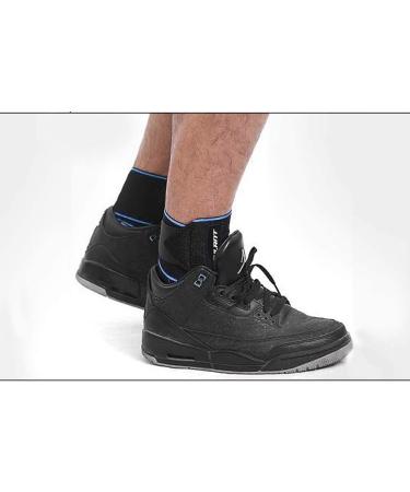 Adjustable Eulant Ankle Bandage - Anti-Slip Silicone Stripes - Highly Elastic Foot Support for Volleyball Football & Running - Blue 85cm (2 Pieces) - International Shipping Available - Buy Online on GoSupps.com