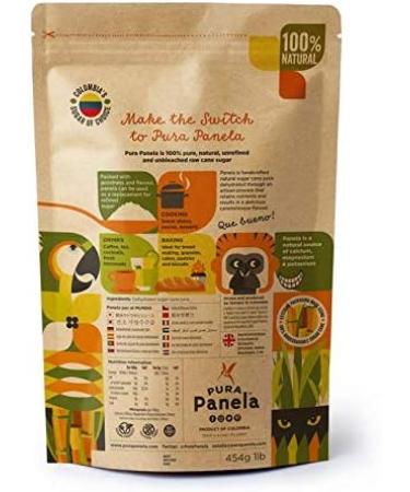 Pura Panela Colombiana - 454g Evaporated Cane Juice Sugar | Buy Online - Buy Online on GoSupps.com