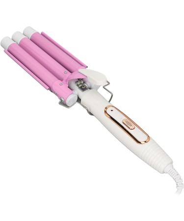 3 Barrel Curling Iron Wand - Ceramic Glaze Adjustable Frizz Control for Perfect Waves | Ideal for Dates & Parties - US Plug (100-240V - Buy Online on GoSupps.com