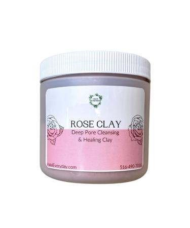 Rose Clay 1/2 Lb - Pure Rose Clay - Detoxifying and Rejuvenating clay - Mild and Gentle Clay -Enough supply for about 60 days- By HalalEveryday