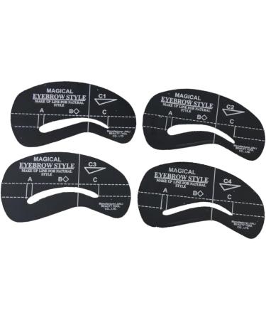 FOMIYES 72 Pcs 6 Sets Eyebrow Templates Stencils Eyebrow Template Stencils Eyebrow Card Sticker Cosmetic - Buy Online on GoSupps.com