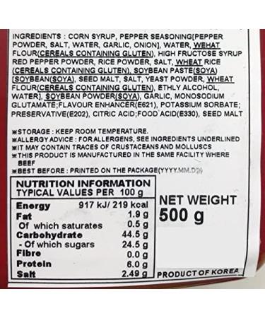 SAJO HAEPYO Korean hot pepper chili paste HALAL Gochujang 500g Pack of 2 - Buy Online on GoSupps.com