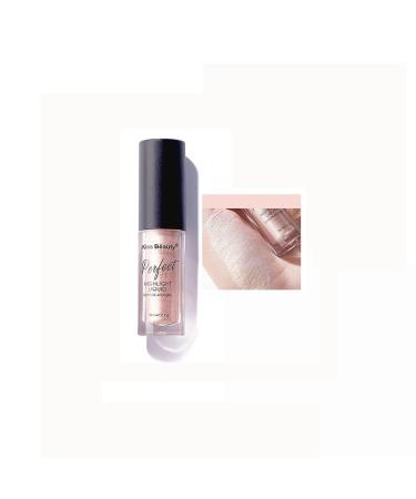 Liquid Highlighter Makeup 3 Colors Matte Shimmer Illuminating Highlighter Long Lasting Light Up Eye Face Body Makeup 03#Natural Skin Tone 1PC
